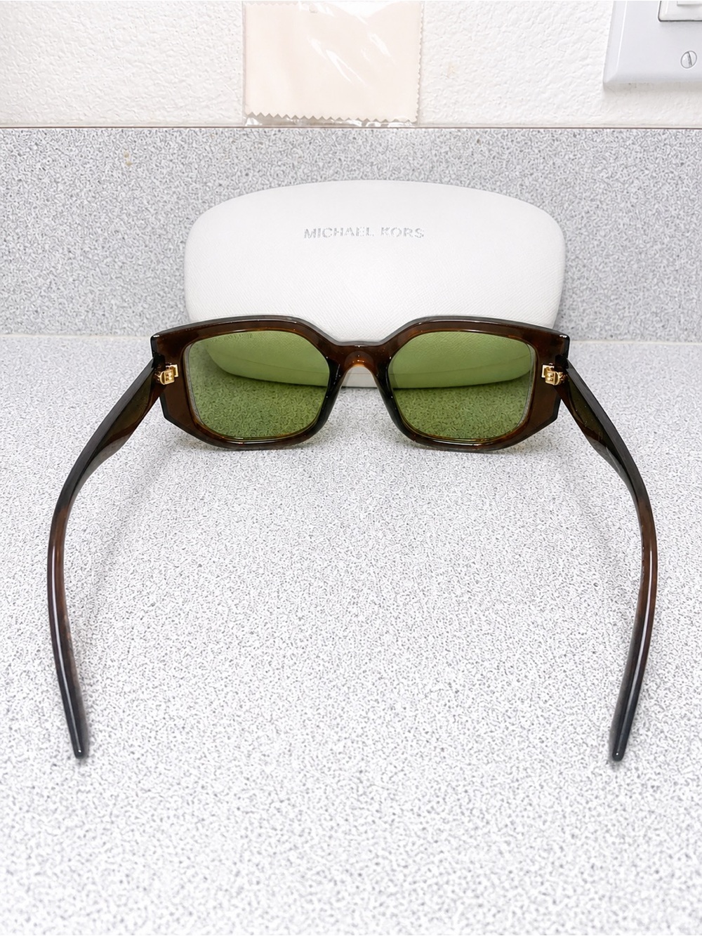 Michael Kors MK2239U Denali 4028/2 1N Tortoise Rectangular Sunglasses 52-20-145 - Picture 5 of 11